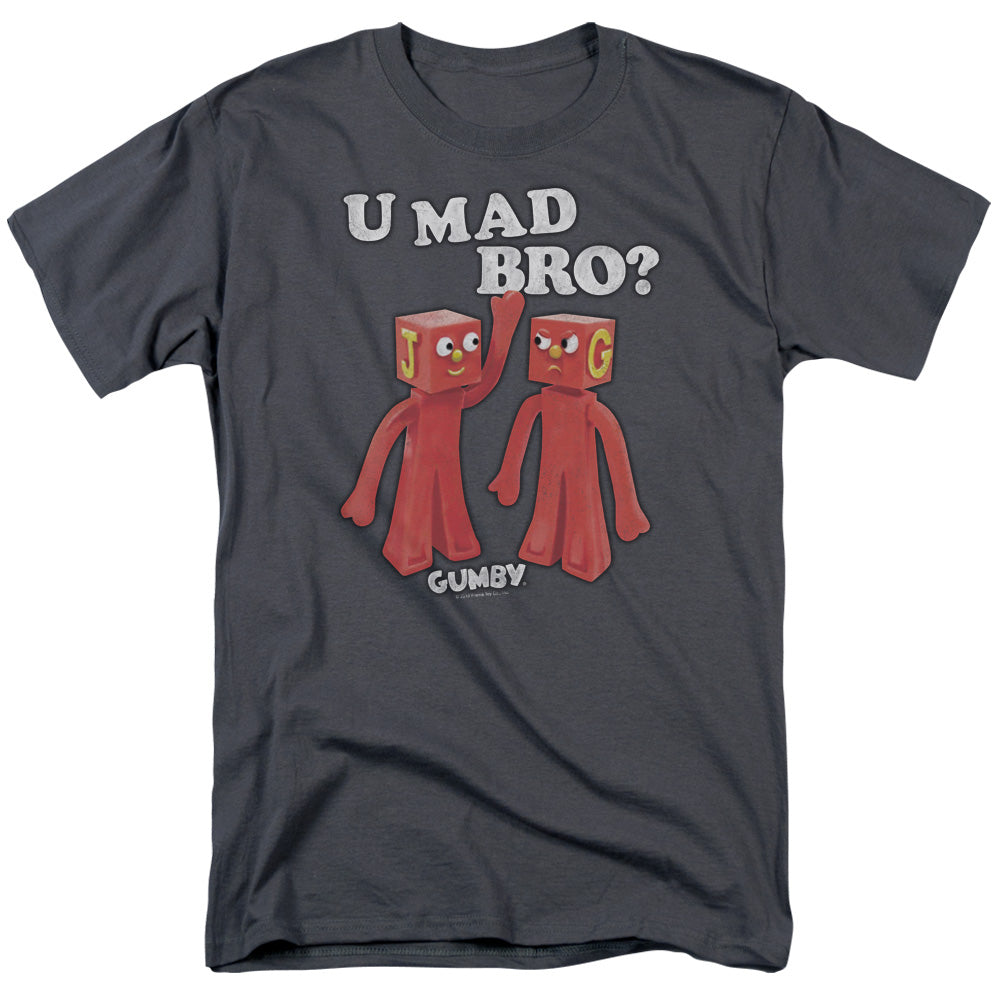 Gumby/u Mad Bro - S/s Adult 18/1 - Charcoal