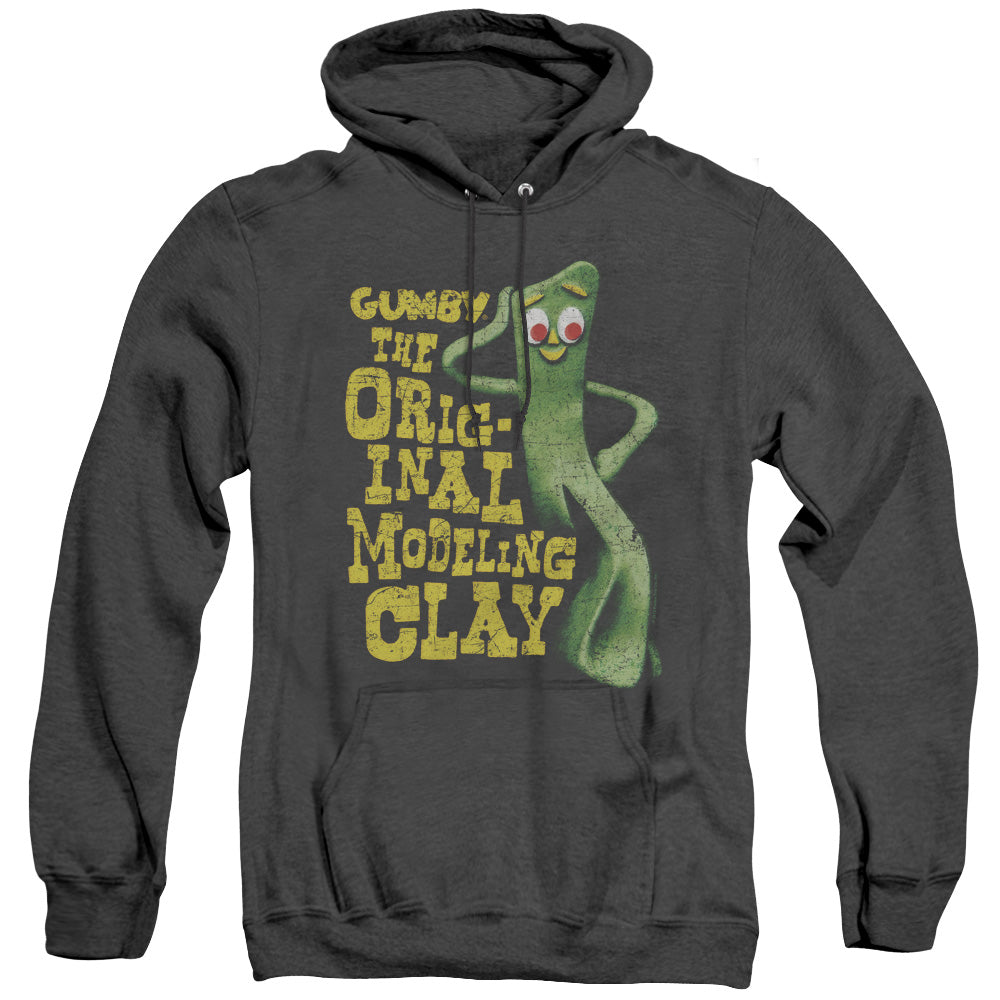Gumby/so Punny-adult Heather Hoodie-black