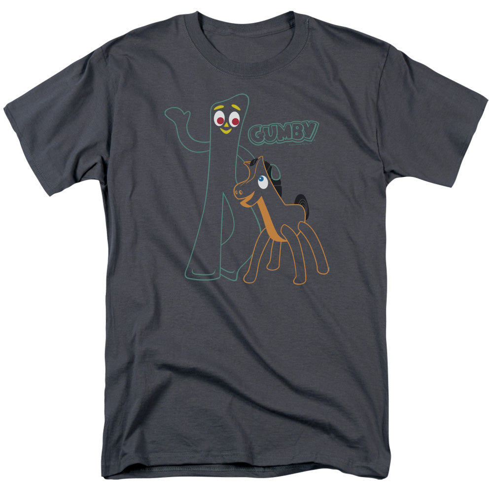 Gumby/outlines-s/s Adult 18/1 - Charcoal