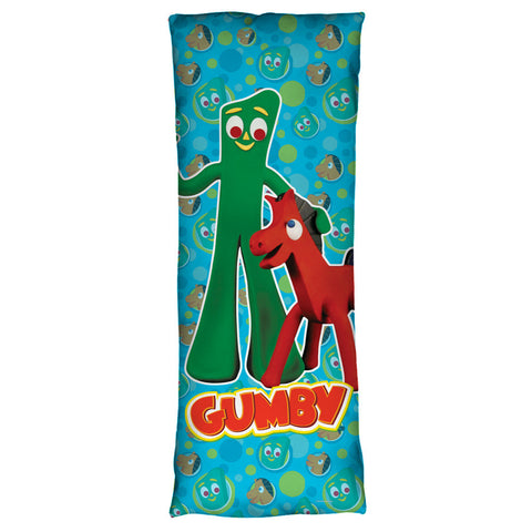 GUMBY-BEST FRIENDS - MICROFIBER BODY PILLOW - 18x54