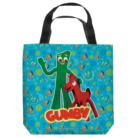 GUMBY-BEST FRIENDS - TOTE BAG - 13x13