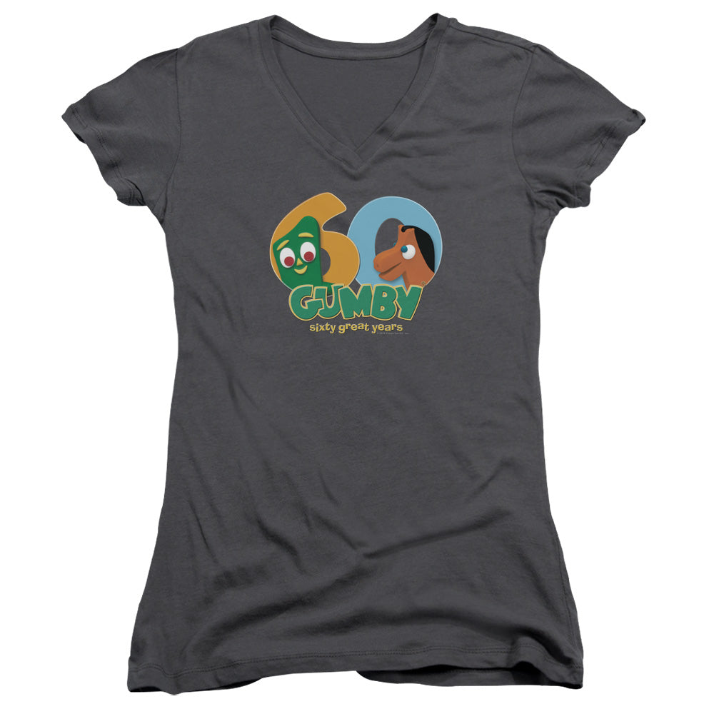 Junior V-Neck - Charcoal - Sm