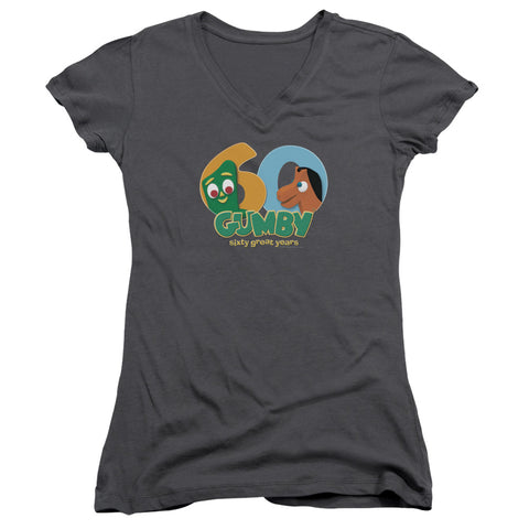 Junior V-Neck - Charcoal - Sm