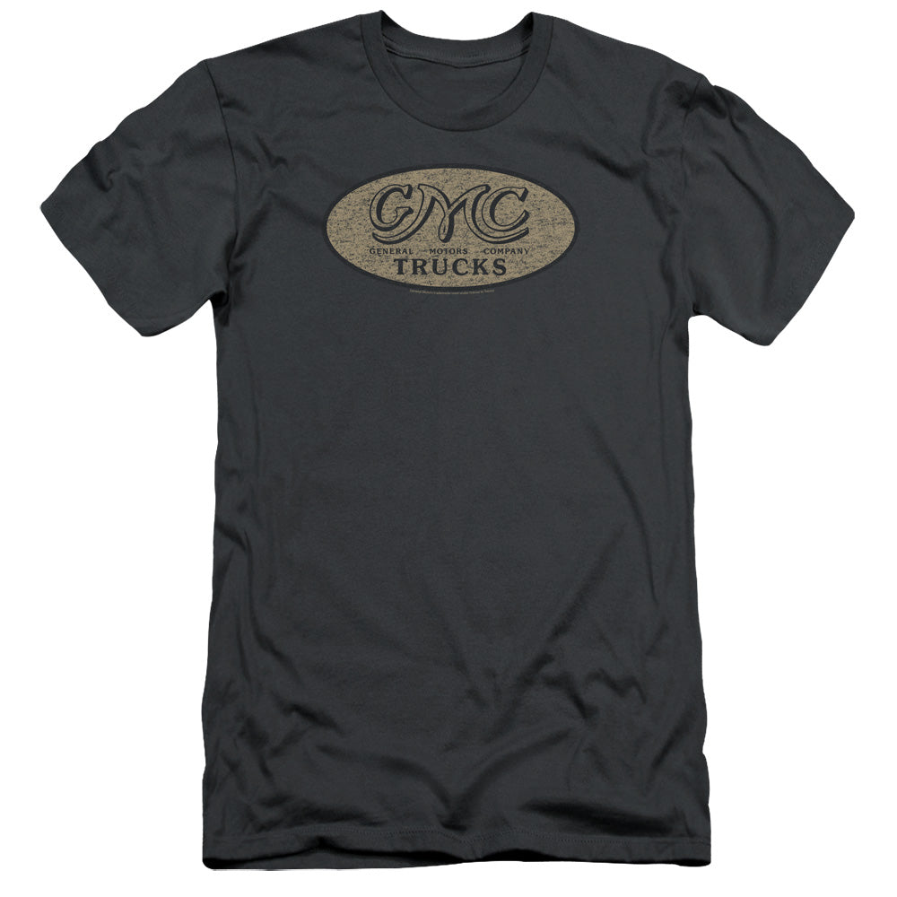 Gmc/vintage Oval Logo-s/s Adult 30/1-charcoal
