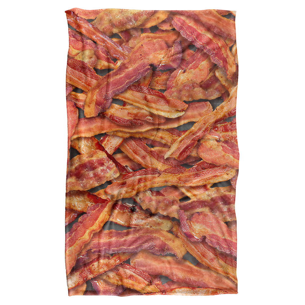 Bacon Collage-silky Touch Blanket-white