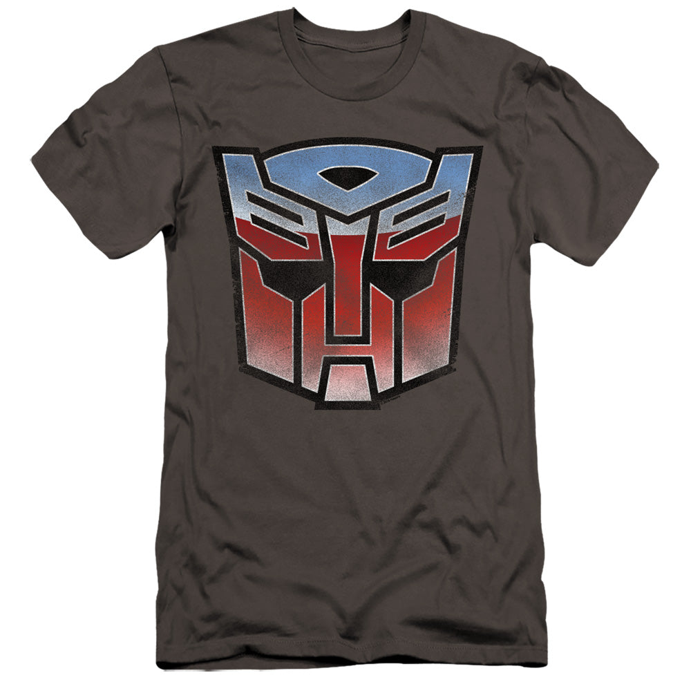 Transformers/vintage Autobot Logo-hbo S/s Adult 30/1-charcoal