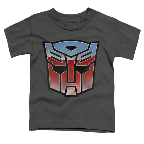 Transformers/vintage Autobot Logo-s/s Toddler Tee-charcoal
