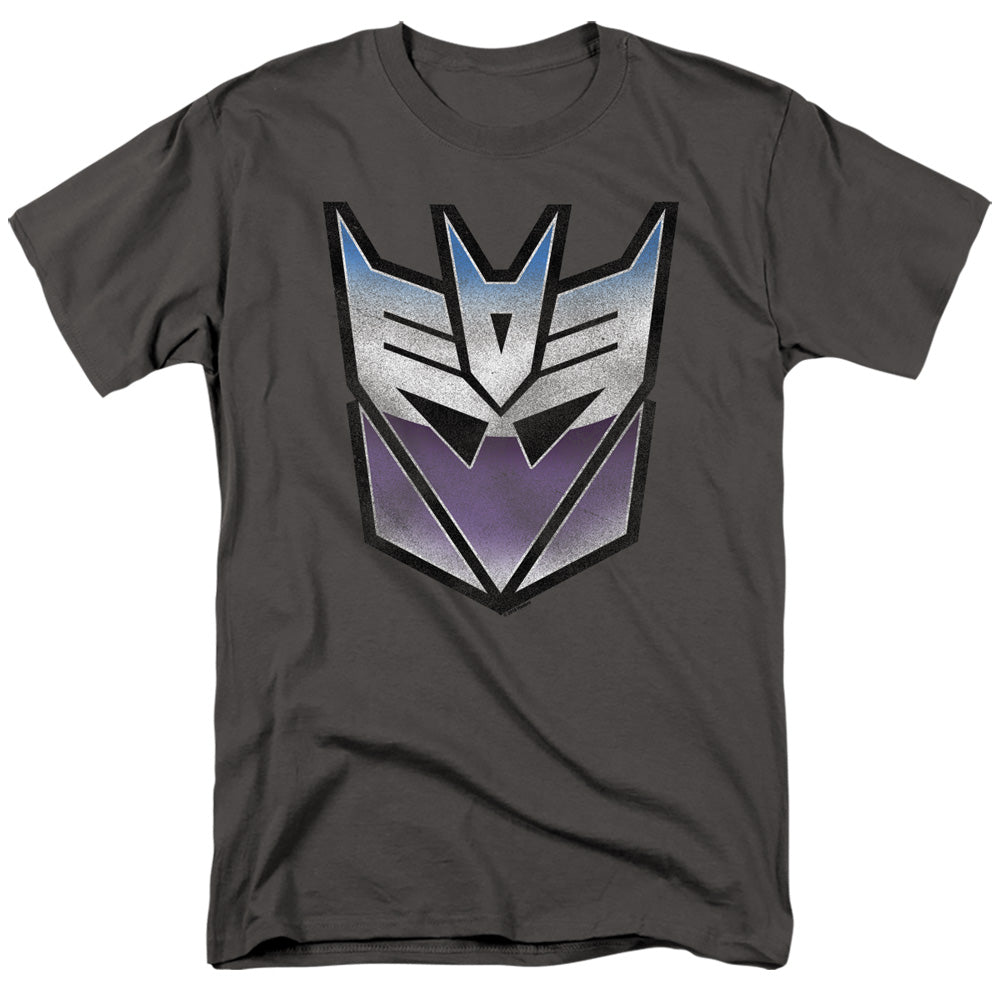 Transformers/vintage Decepticon Logo-s/s Adult 18/1-charcoal