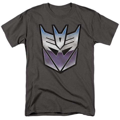 Transformers/vintage Decepticon Logo-s/s Adult 18/1-charcoal