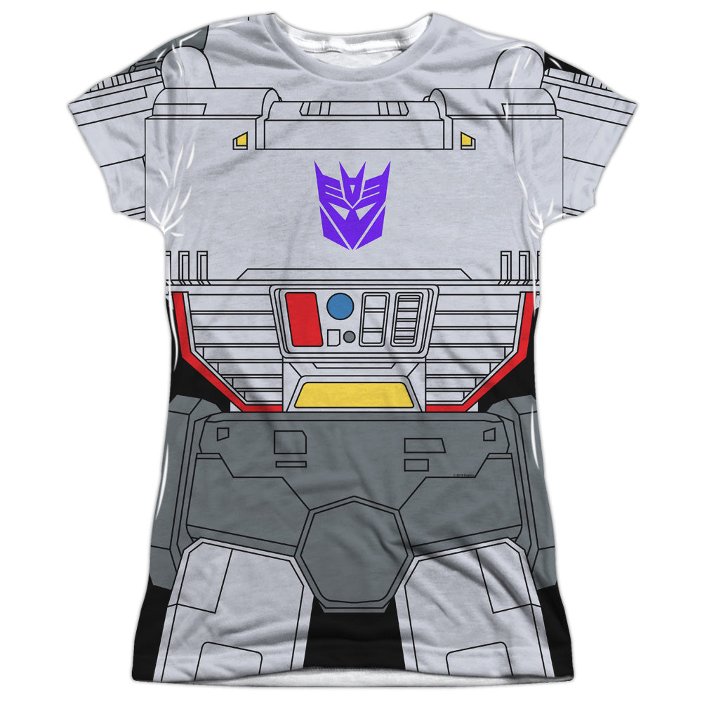 Transformers/megatron Costume-s/s Junior Poly Crew-white