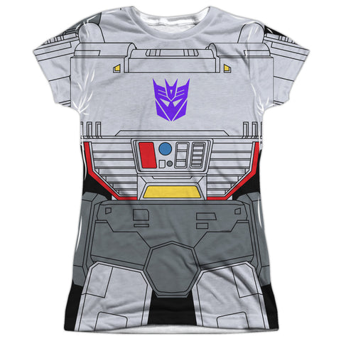 Transformers/megatron Costume-s/s Junior Poly Crew-white