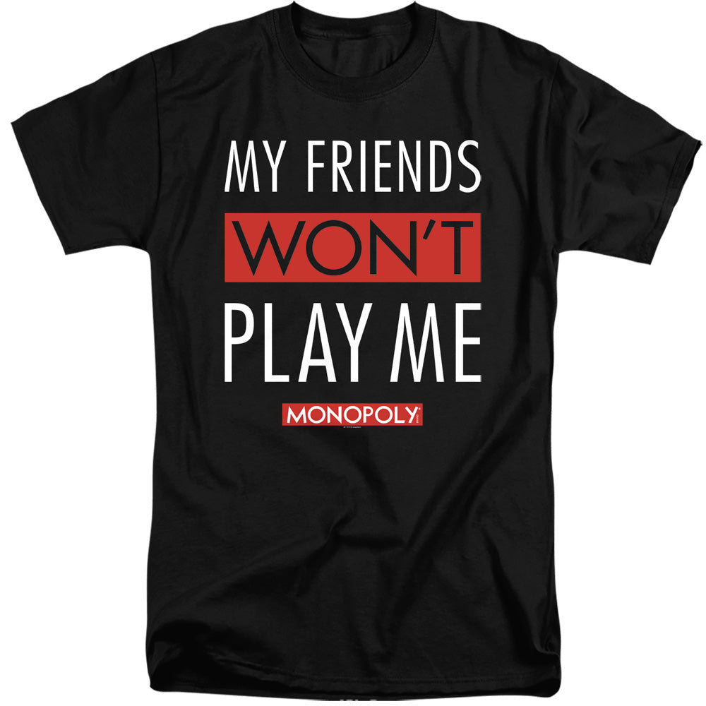 Monopoly/my Friends-s/s Adult Tall 18/1-black