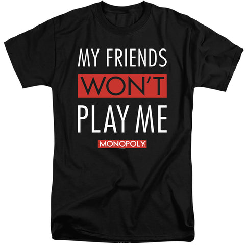 Monopoly/my Friends-s/s Adult Tall 18/1-black
