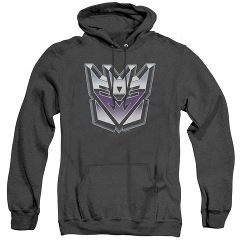 Transformers/decepticon Airbrush Logo-adult Heather Hoodie-black