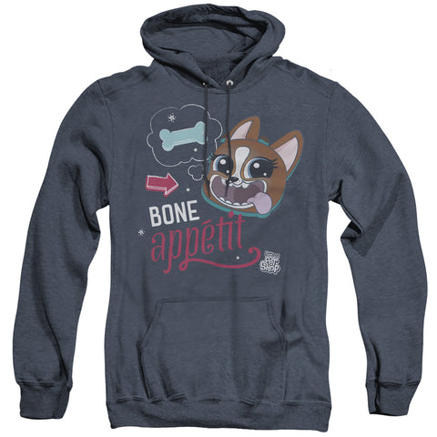 Littlest Pet Shop/bone Appetit-adult Heather Hoodie-navy