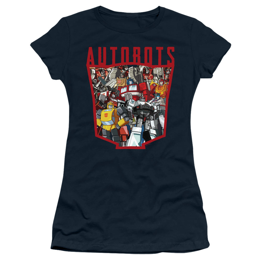 Transformers/autobot Collage-s/s Junior Sheer-navy