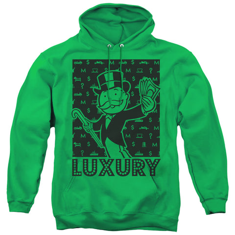 Monopoly/luxury-adult Pull-over Hoodie-kelly Green