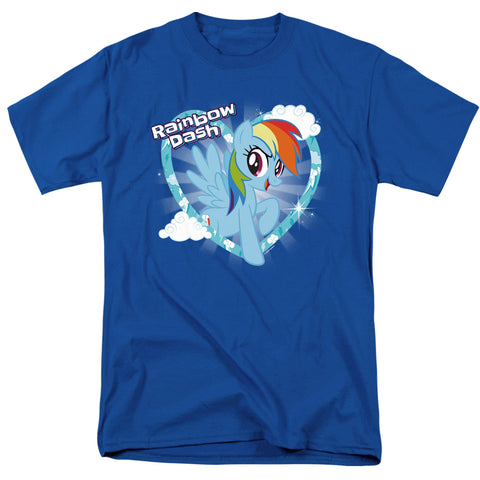 My Little Pony Tv/rainbow Dash-s/s Adult 18/1-royal Blue