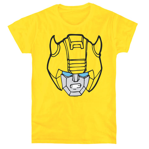Transformers/bumblebee Head-s/s Women's Tee-yellow