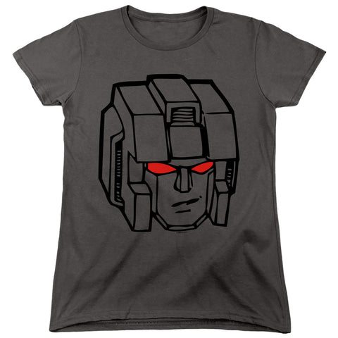 Transformers/starscream Head-s/s Women's Tee-charcoal