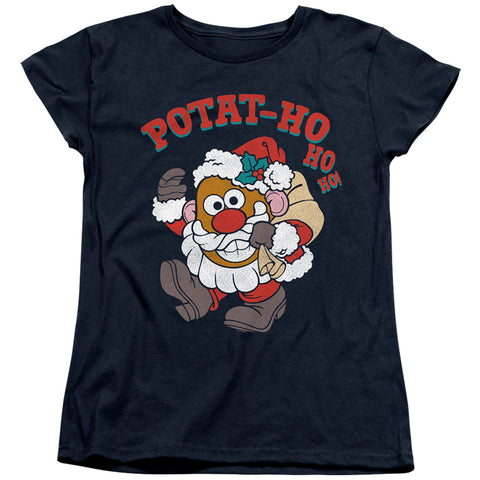 Mr Potato Head/ho Ho Ho-s/s Women's Tee-navy
