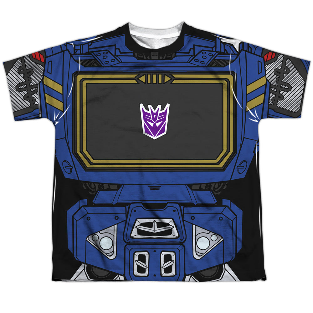 Transformers/soundwave Costume-s/s Youth Poly Crew-white