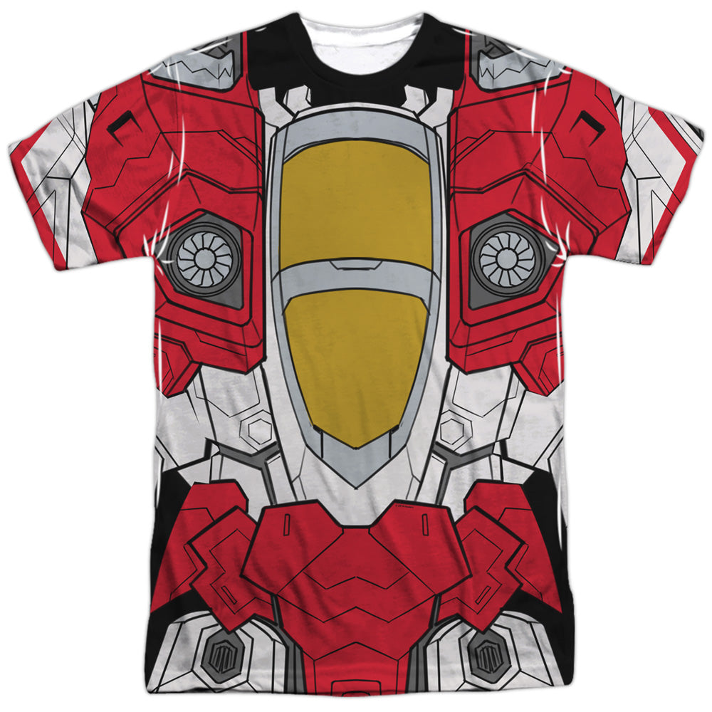 Transformers/starscream Costume-s/s Adult Poly Crew-white