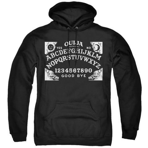 Ouija/board On Black-adult Pull-over Hoodie-black