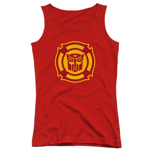 Transformers/rescue Bots Logo-juniors Tank Top  -red