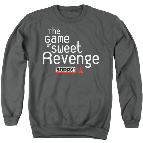 Sorry/sweet Revenge-adult Crewneck Sweatshirt-charcoal