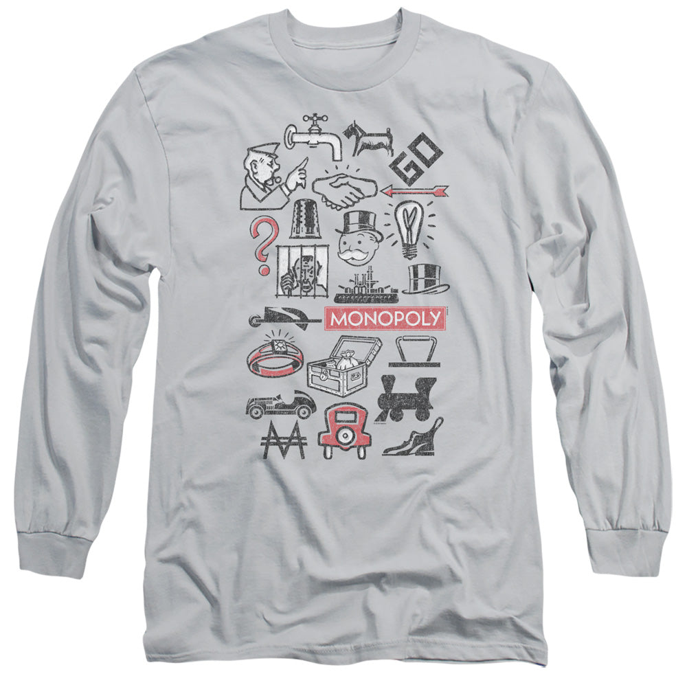 Monopoly/monopoly Icons-l/s Adult 18/1-silver