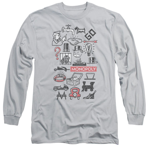 Monopoly/monopoly Icons-l/s Adult 18/1-silver