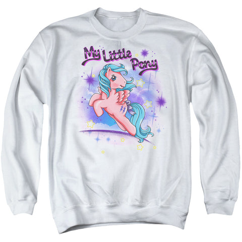 My Little Pony Retro/firefly-adult Crewneck Sweatshirt-white