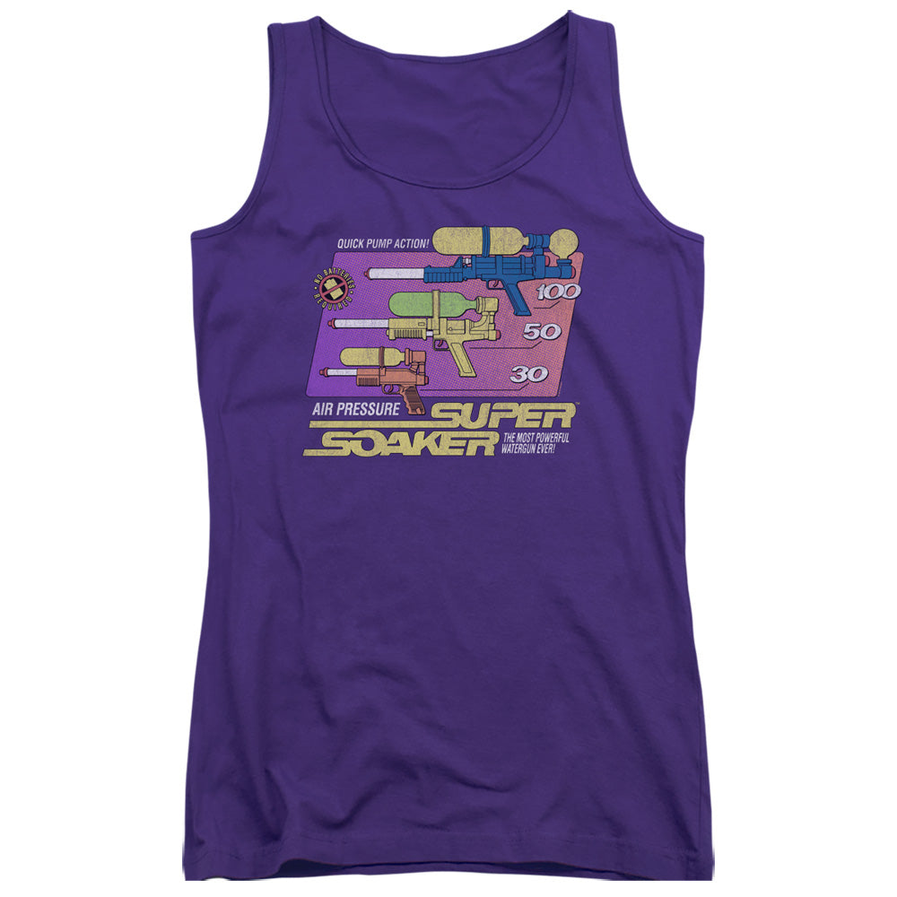 Super Soaker/original Soaker-juniors Tank Top  -purple