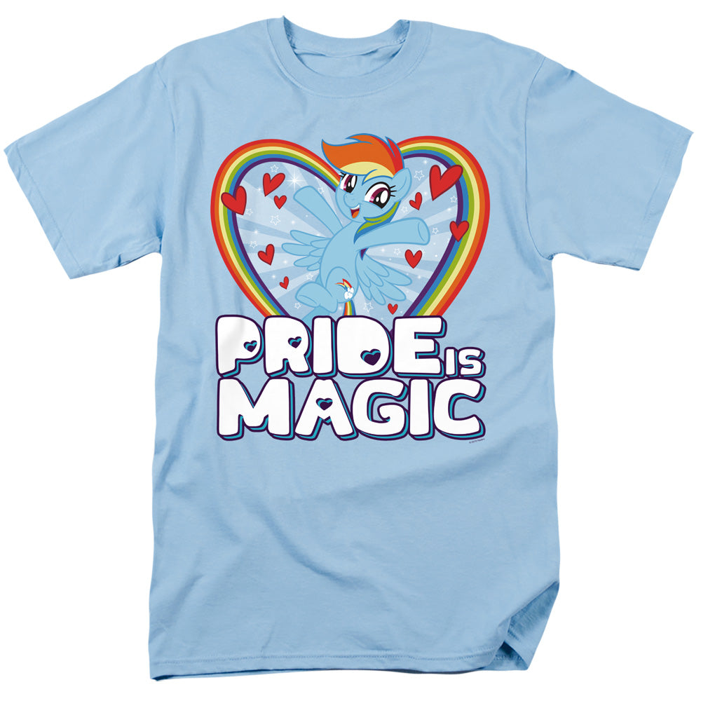 My Little Pony Tv/pride Is Magic-s/s Adult 18/1-light Blue