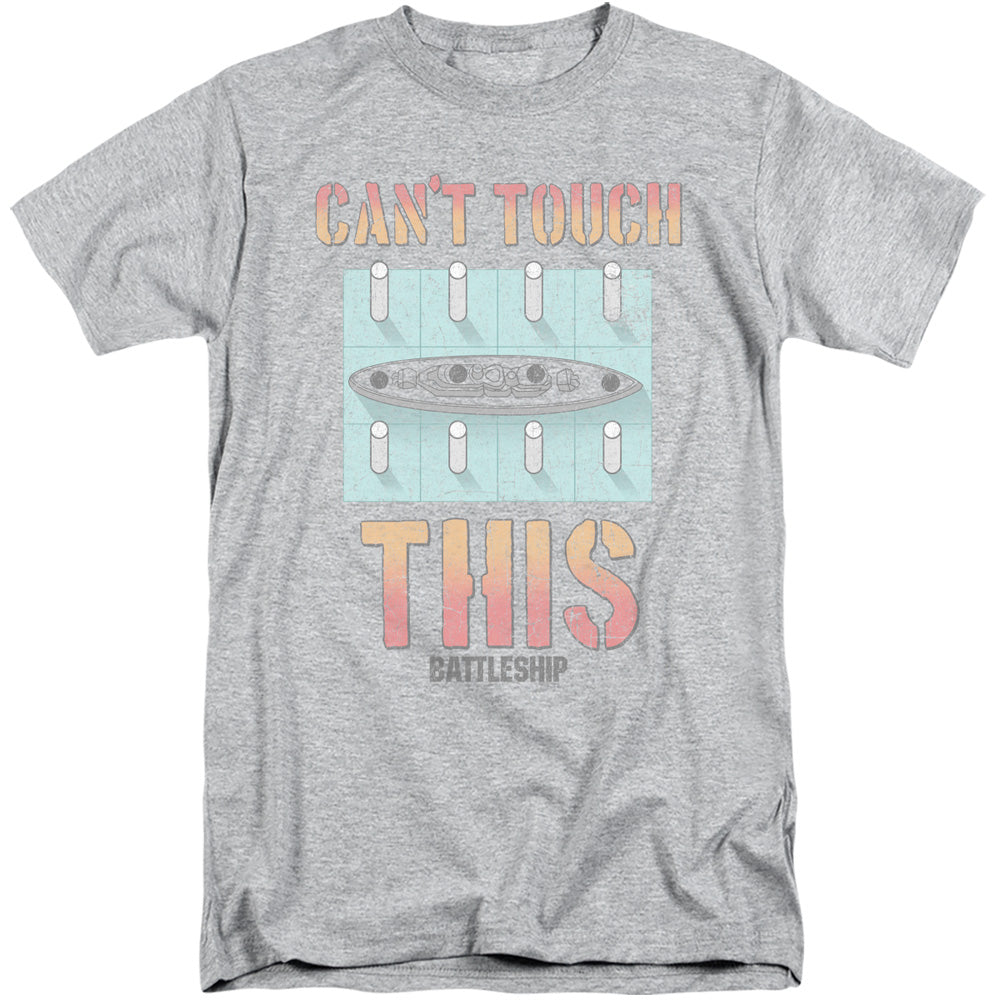 Battleship/cant Touch This-s/s Adult Tall 18/1-athletic Heather