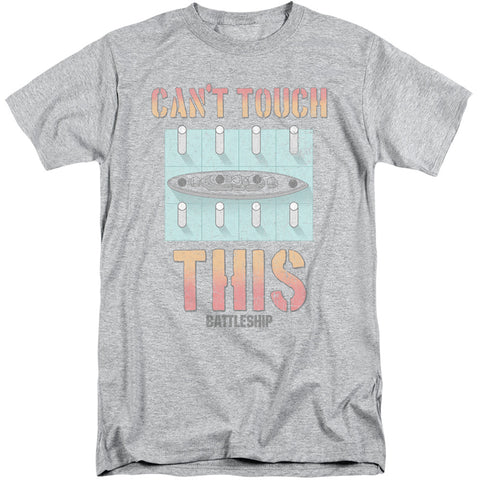 Battleship/cant Touch This-s/s Adult Tall 18/1-athletic Heather