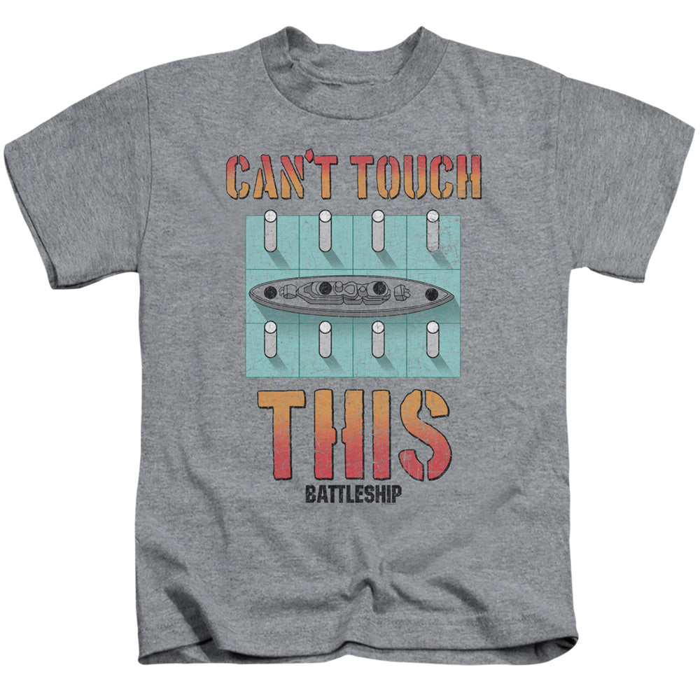 Battleship/cant Touch This-s/s Juvenile 18/1-athletic Heather