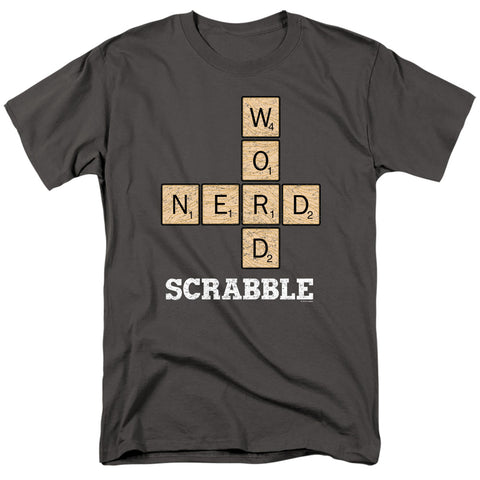 Scrabble/word Nerd-s/s Adult 18/1-charcoal