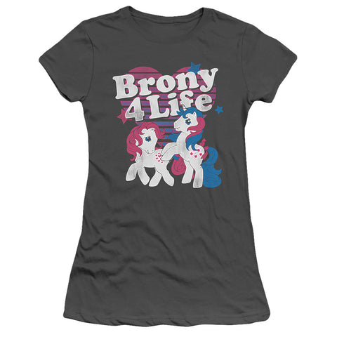 My Little Pony Retro/brony 4 Life-s/s Junior Sheer-charcoal