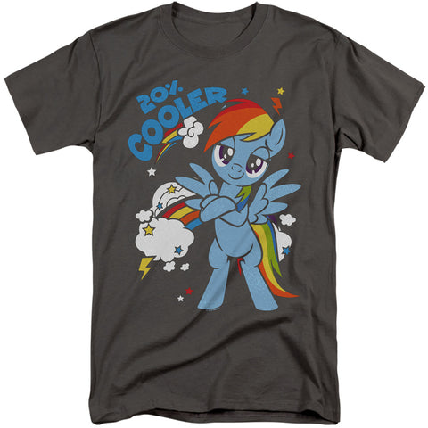 My Little Pony Tv/20 Percent Cooler-s/s Adult Tall 18/1-charcoal