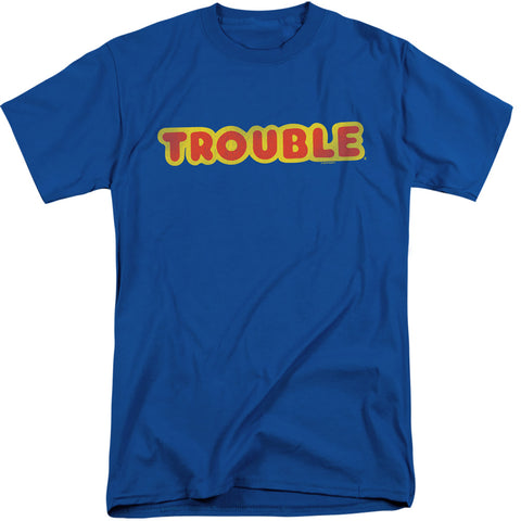 Trouble/logo-s/s Adult Tall 18/1-royal Blue