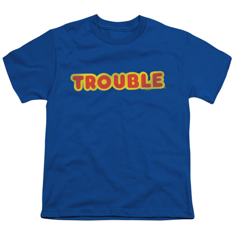 Trouble/logo-s/s Youth 18/1-royal Blue