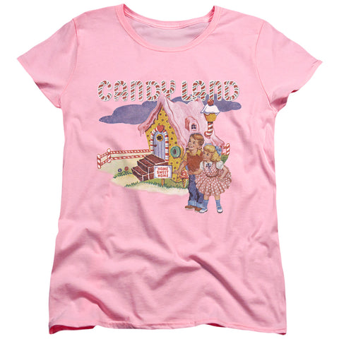Candy Land/cotton Candy Land-s/s Women's Tee-pink