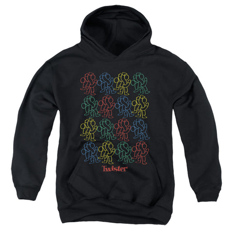 Twister/retro Fashion Icon-youth Pull-over Hoodie-black