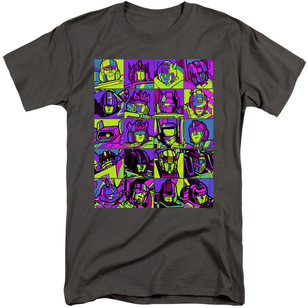 Transformers/transformer Squares-s/s Adult Tall 18/1-charcoal