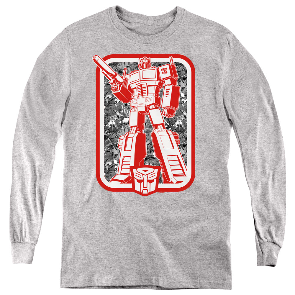 Transformers/autobot-youth Long Sleeve-athletic Heather