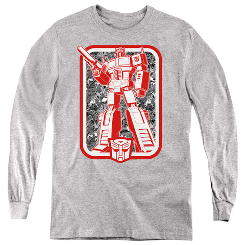 Transformers/autobot-youth Long Sleeve-athletic Heather