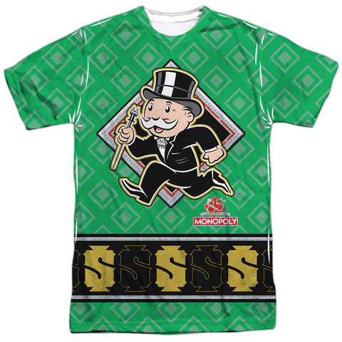 Monopoly/jersey-s/s Adult Poly Crew-white