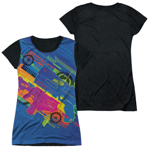 Nerf/neon Collage-s/s Junior Poly Black Back-white